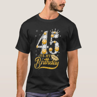 T-shirt C'est mon 45e anniversaire Reine 45 ans Chaussures