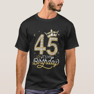 T-shirt C'Est Mon 45E Couronne Diamond 45 Et Fabuleux