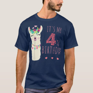 T-shirt C'est mon 4e anniversaire quatre ans fille Anniver