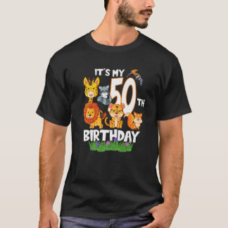 T-shirt C'est mon 50e anniversaire Zoo Animal Zookeeper 50