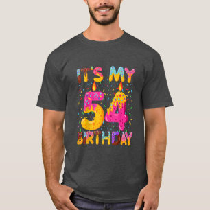 T-shirt C'est mon 54e anniversaire de beigne sucrée 54 ans