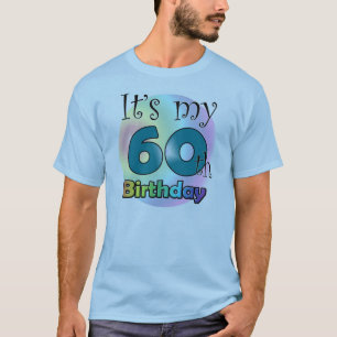 T-shirt C'est mon 60e anniversaire (bleu)