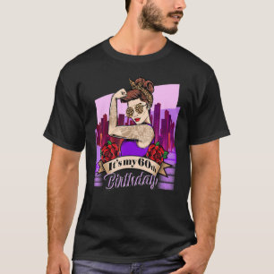 T-shirt C'est mon 60e anniversaire Leopard Design