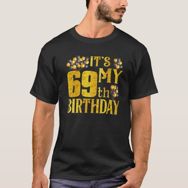 T-shirt C'Est Mon 69E Anniversaire Joyeux 1953 Anniversair (Devant)