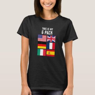 T-shirt C'Est Mon 6 Pack Drôle Design Graphique Sarcastiqu