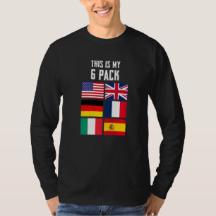 T-shirt C'Est Mon 6 Pack Drôle Design Graphique Sarcastiqu