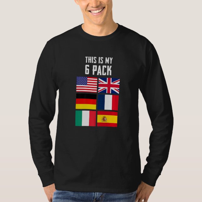 T-shirt C'Est Mon 6 Pack Drôle Design Graphique Sarcastiqu (Devant)