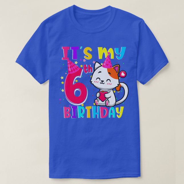 T-shirt C'Est Mon 6E Anniversaire Cadeaux 6 Anniversaire F (Design devant)