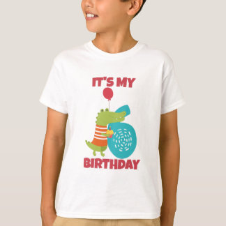 T-shirt C'est mon 6e anniversaire drôle de design