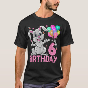 T-shirt C'est mon 6e anniversaire Rabbit 6e anniversaire 6