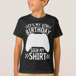 T-shirt C'est mon 6e anniversaire Signal Ma chemise Enfant