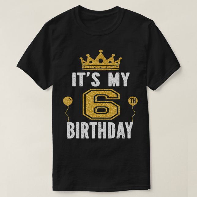 T-shirt C'est Mon 6e cadeau d'anniversaire pour enfant Ann (Design devant)