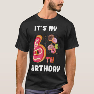 T-shirt C'est mon 6ème anniversaire Bonbon Sucré Fille de 