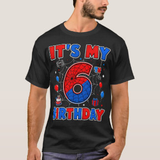 T-shirt C'est mon 6ème anniversaire garçon Thème de la toi