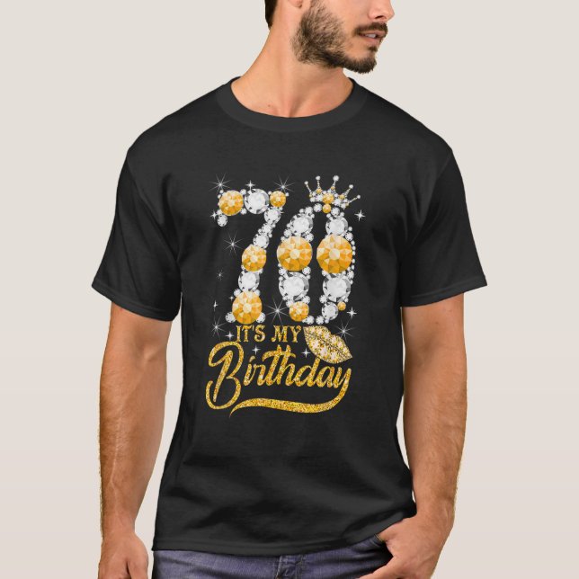 T-shirt C'est mon 70e anniversaire Reine 70 ans Chaussures (Devant)