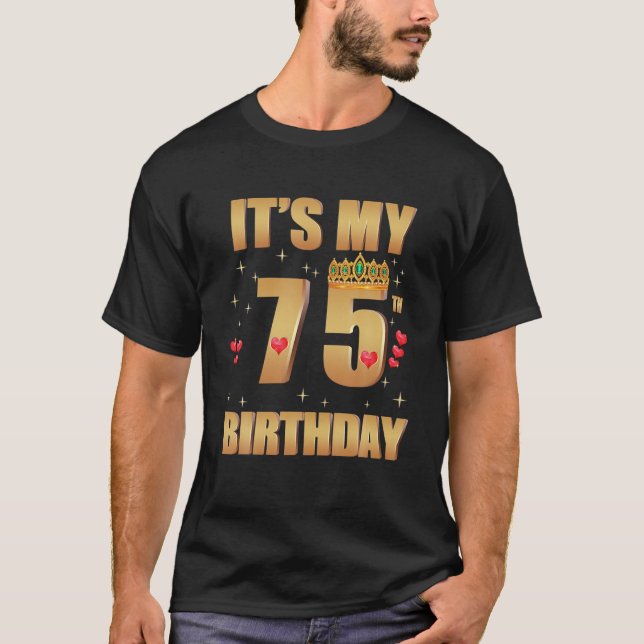 T-shirt C'est Mon 75E Anniversaire, 75 Ans, 75E Anniversai (Devant)