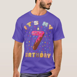 T-shirt C'est mon 7e anniversaire Adulte Donut Lover Joyeu