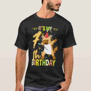 T-shirt C'est mon 7e anniversaire Dabbing Hyena