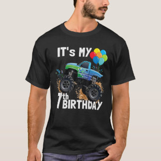 T-shirt C'est mon 7e anniversaire Monster Truck 7e anniver
