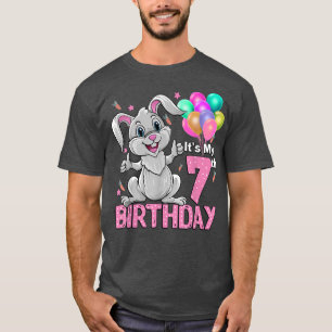 T-shirt C'est mon 7e anniversaire Rabbit 7e anniversaire 7