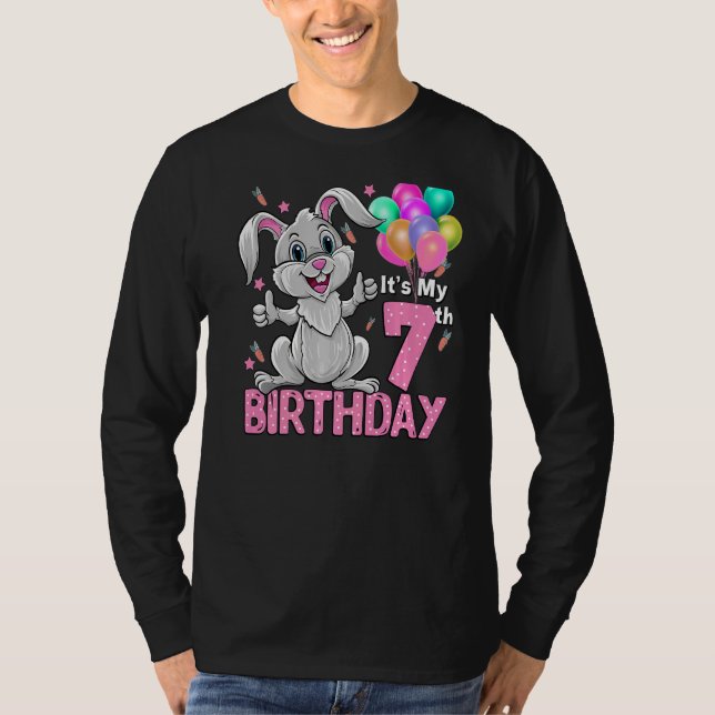 T-shirt C'est mon 7e anniversaire Rabbit 7e anniversaire 7 (Devant)