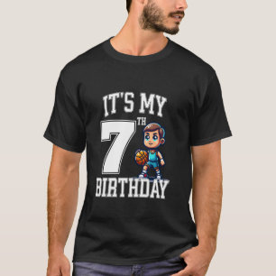 T-shirt C'est mon 7ème anniversaire de basketball Célébrat