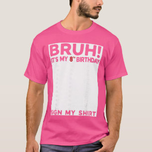 T-shirt C'est mon 8ème anniversaire Signe Mon 8 ans 8ème A