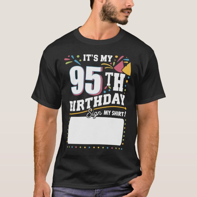 T-shirt C'est mon 95e anniversaire fête d'anniversaire de  (Devant)