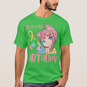 T-shirt C'est mon 9e anniversaire Anniversaire Fille 9 ans