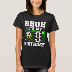 T-shirt C'est mon 9e anniversaire garçon football 9 ans