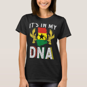 T-shirt C'est mon ADN Ghana Pride Racines du drapeau Né Gh