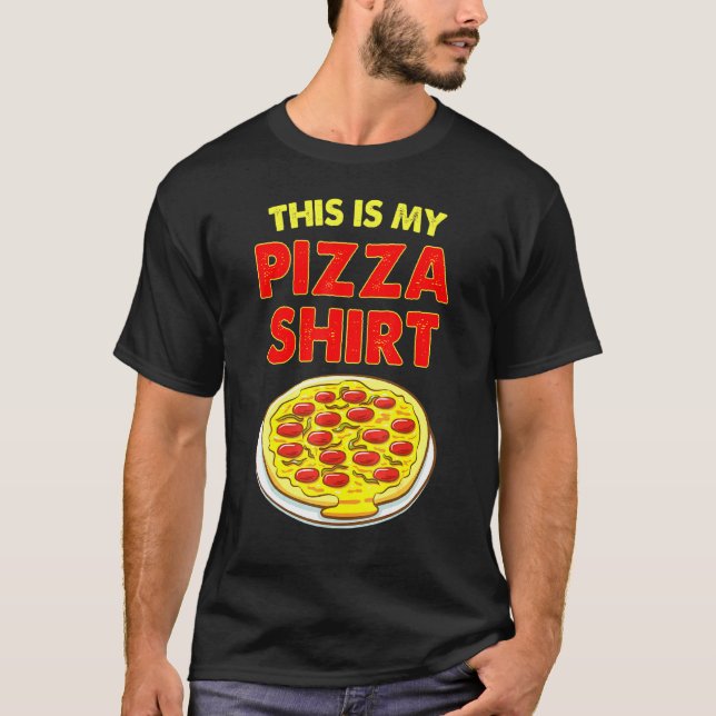 T-shirt C'Est Mon Aliment De Pizza 1 (Devant)