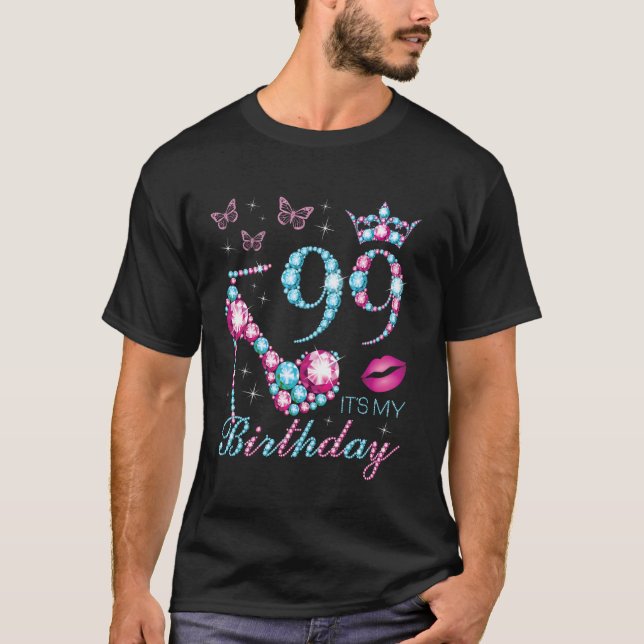 T-shirt C'est mon anniversaire 99 ans c'est mon 99e annive (Devant)