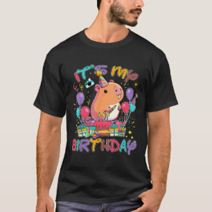 T-shirt C'est mon anniversaire Amoureux de capybaras Fête