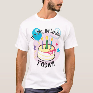 T-shirt C'est mon anniversaire aujourd'hui !