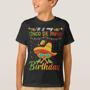 T-shirt C'est mon anniversaire Cinco De Mayo drôle Cinco D