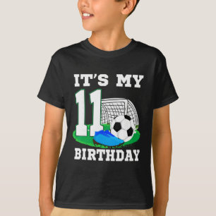 T-shirt C'est mon anniversaire de 11 ans Soccer 11e fête g