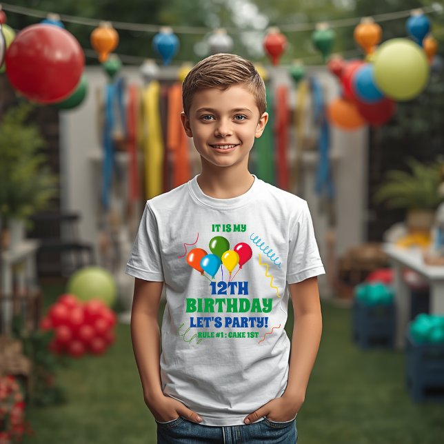 T-shirt C'est mon anniversaire, faisons la fête | Règle 1  (Créateur téléchargé)