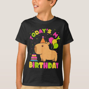 T-shirt C'est mon anniversaire filles amoureuses de capyba