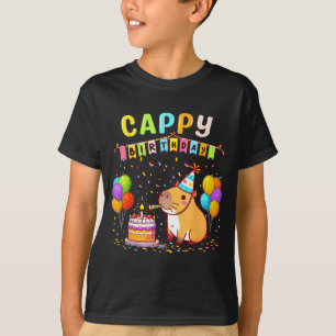 T-shirt C'est mon anniversaire filles Amoureux de capybara