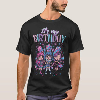 T-shirt C'est mon anniversaire Filles Kpop Cute K-Pop Fête