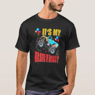 T-shirt C'Est Mon Anniversaire Garçons Monster Truck Car C