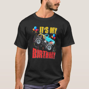 T-shirt C'Est Mon Anniversaire Garçons Monster Truck Car C