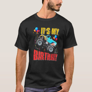 T-shirt C'Est Mon Anniversaire Garçons Monster Truck Car C