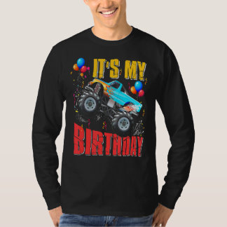 T-shirt C'Est Mon Anniversaire Garçons Monster Truck Car C