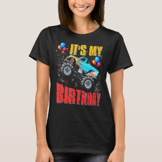 T-shirt C'Est Mon Anniversaire Garçons Monster Truck Car C