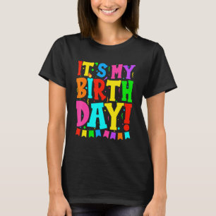 T-shirt C'est mon anniversaire Hommes Femmes Ados Filles A