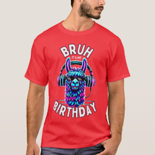 T-shirt C'est mon anniversaire Lama Garçon Fille Famille D