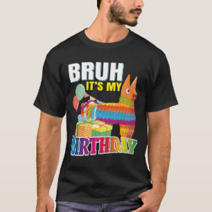 T-shirt C'est mon anniversaire Lama Piñata Garçon Fille Fa