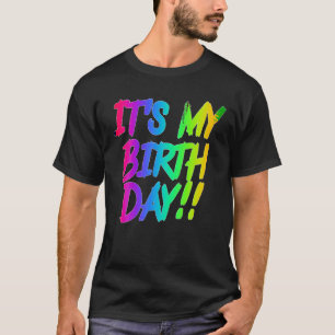 T-shirt C'est mon anniversaire mignon vêtement fête d'anni